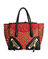 Nappa Biker Shopping Bag, front view
